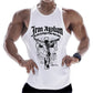 Fitness Clothing Men Muscle Shirt Cotton Men