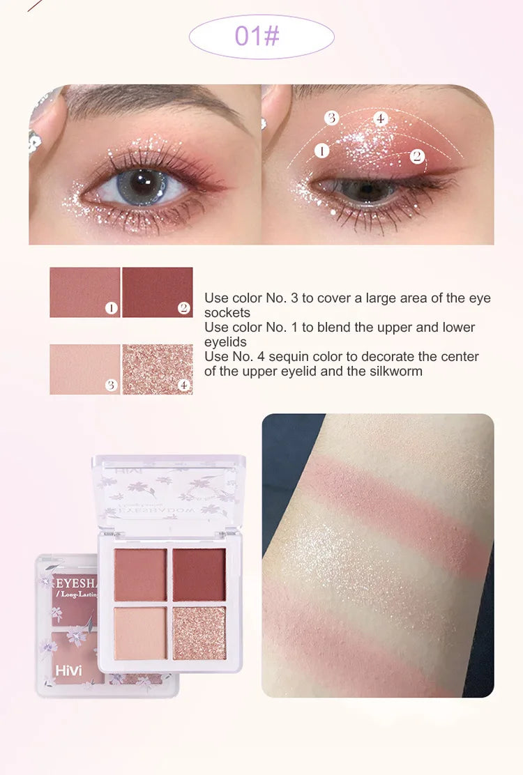 8-Piece Beauty Set with Lipstick Concealer Eyeshadow