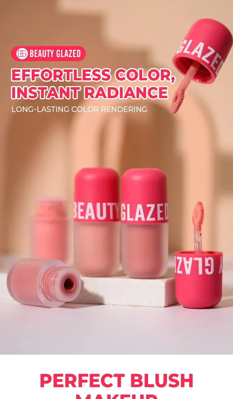 BEAUTY GLAZED 5 Colors Blush Serum Long Lasting Waterproof