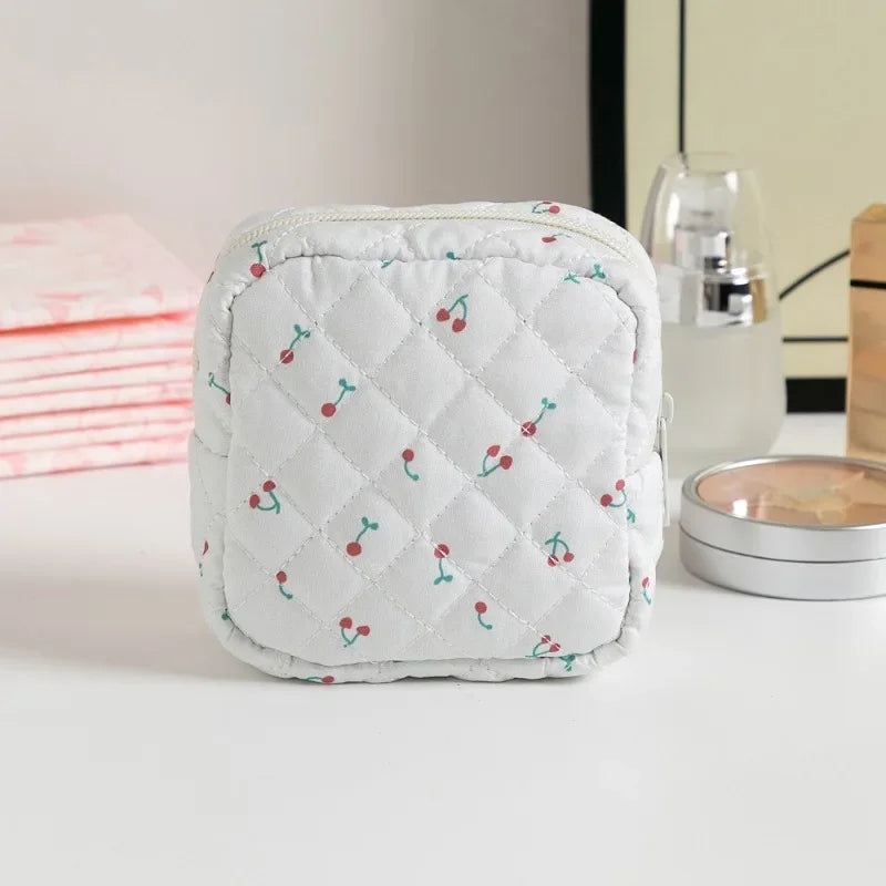 Heart Print Sanitary Napkins Storage Bag Feminine Period