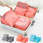 6 PcsSet PinkBlueGrey Travel Storage Bag