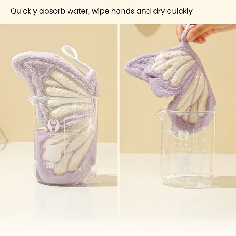 Hanging Coral Fleece Butterfly