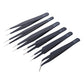 6Pcs Anti-static ESD Tweezers Maintenance