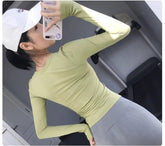 Fitness Tops Women Tight Sports Long Sleeve Yoga Clothing