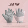 Fitness gloves - anti-slip anti-curl semi-fingered