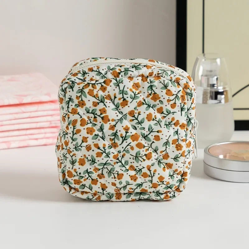 Heart Print Sanitary Napkins Storage Bag Feminine Period