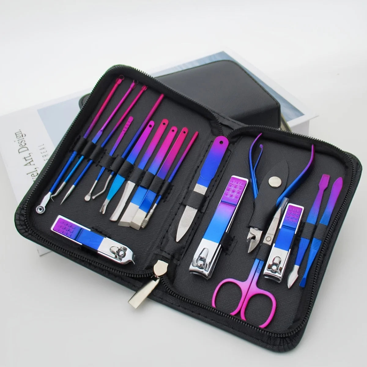 9-18pcs Set Professional Stainless Steel Manicure & Pedicure