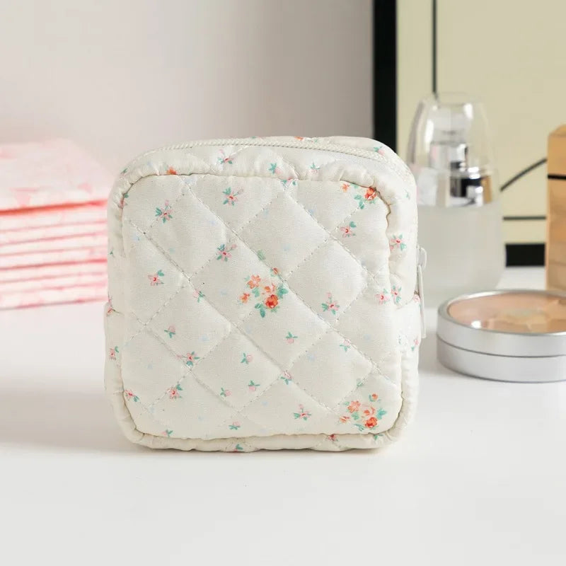 Heart Print Sanitary Napkins Storage Bag Feminine Period