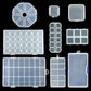 Transparent Plastic Storage Jewelry Box Compartment