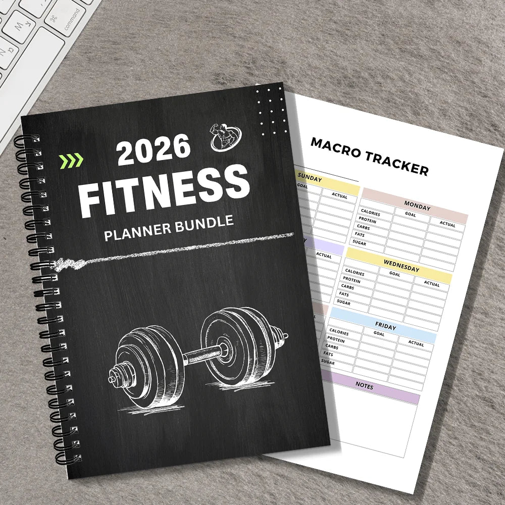 1PC Fitness Planner Bundle-Fitness Journal Workout Log