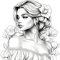 Beautiful Women in Bloom for Makeup Practice