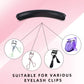 1 portable eyelash curler with 5 silicone pads