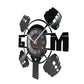 Fitness Wall Clock Vinyl Record LED Backlight Design
