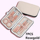 New Rose Gold& Black Nail Scissors Set Nail Clippers
