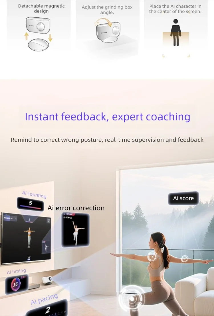 Fitness Magic Box AI Intelligent Somatosensory Exercise