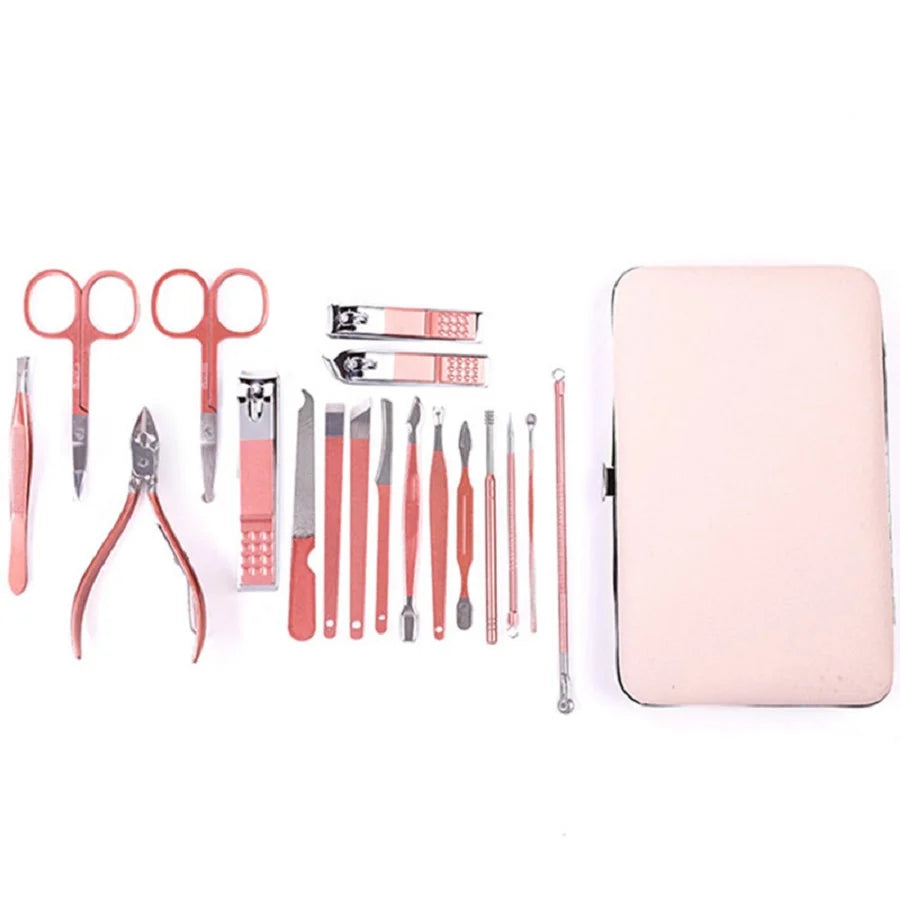 New Rose Gold& Black Nail Scissors Set Nail Clippers