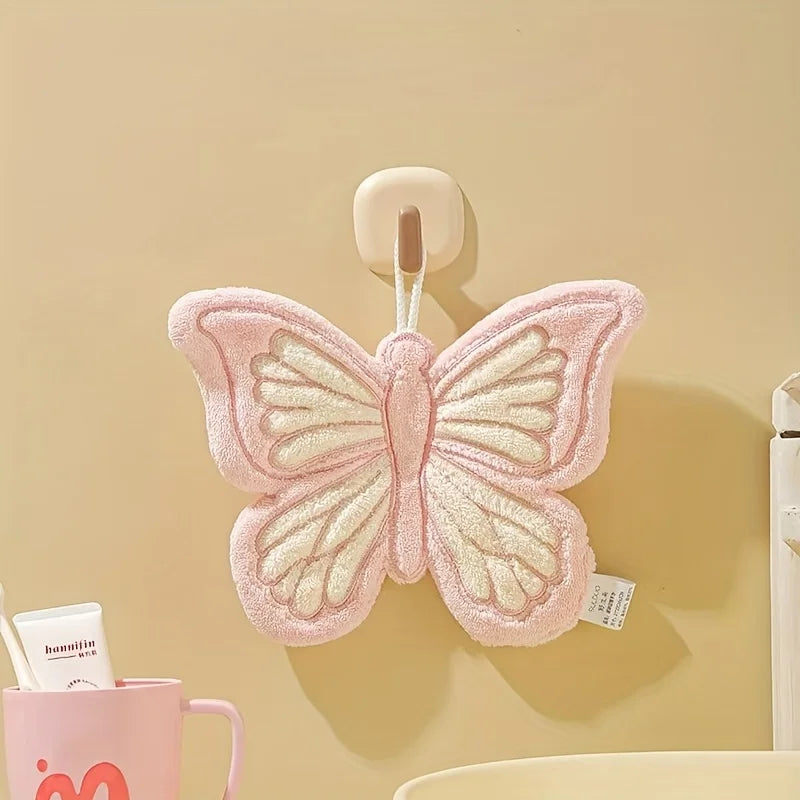 Hanging Coral Fleece Butterfly