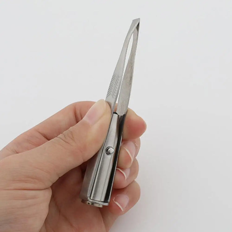 Stainless Steel Eyebrow Clip with LED Light