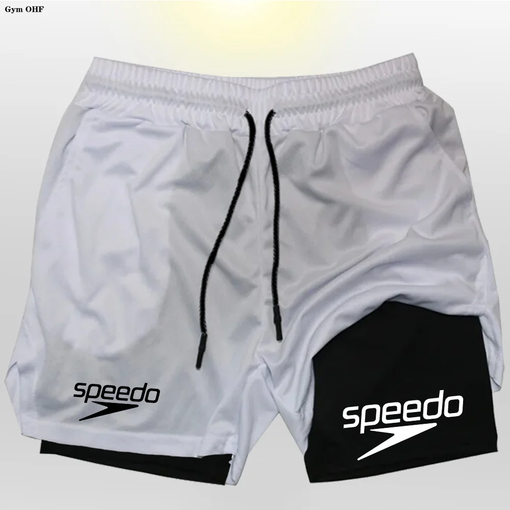 Fitness 2-in-1 training shorts suitable for men