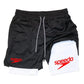 Fitness 2-in-1 training shorts suitable for men
