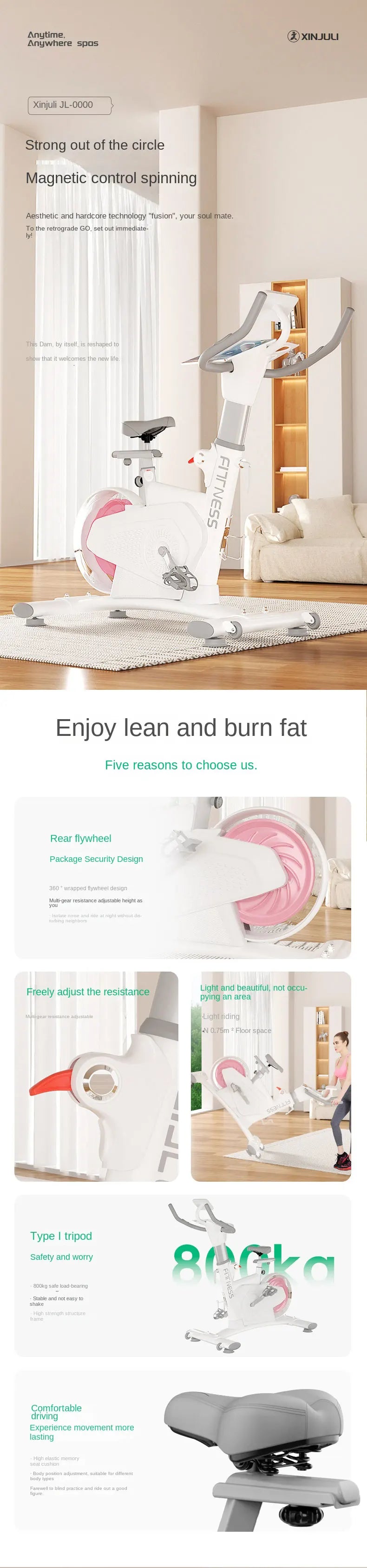 Indoor Cycling Fitness Equipment Mute Fat