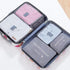 6 PcsSet PinkBlueGrey Travel Storage Bag