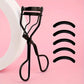 1 portable eyelash curler with 5 silicone pads