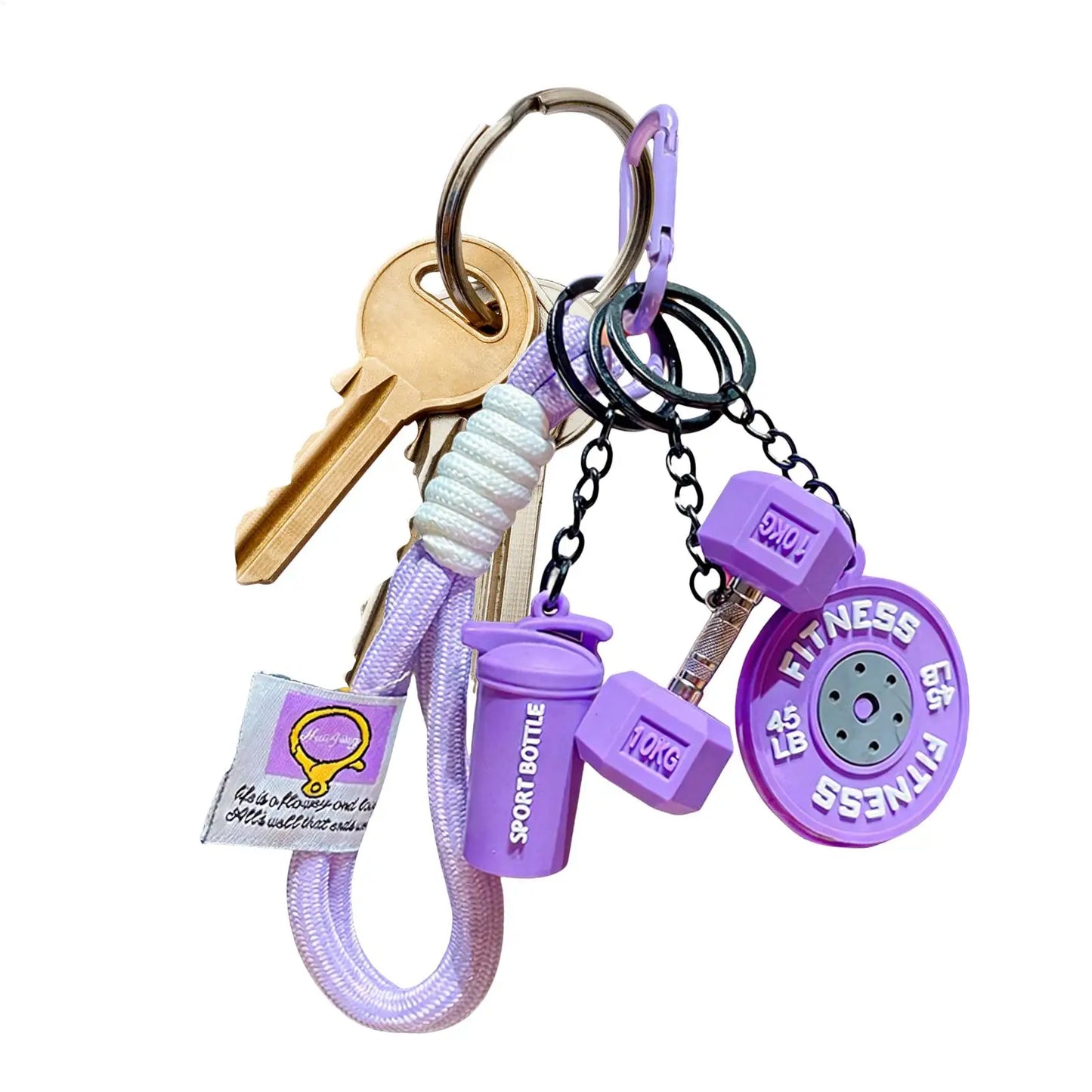 Fitness Keychain Cute Dumbbell Gym Accessory Gift