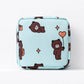 Heart Print Sanitary Napkins Storage Bag Feminine Period