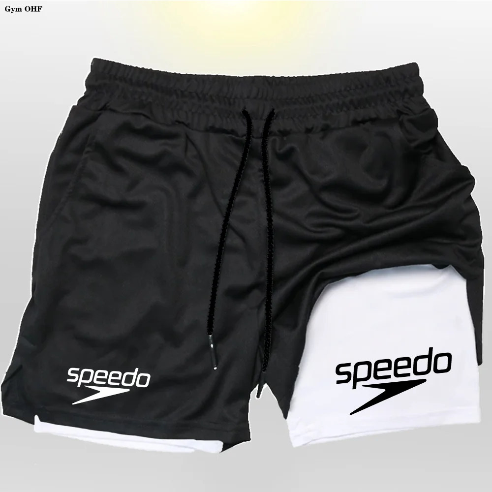 Fitness 2-in-1 training shorts suitable for men