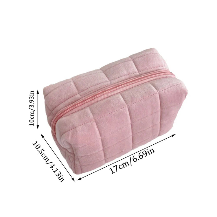  Cute Plush Makeup Bag for Women Portable Wear