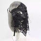 Beauty Mysterious Full Face Black Lace Veil Mask Holiday