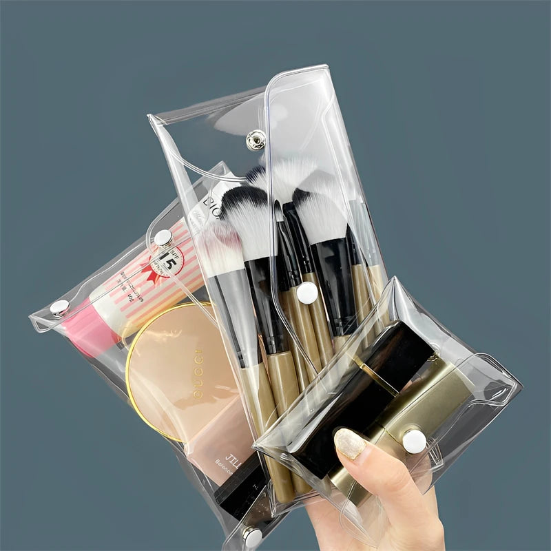 Transparent Cosmetic Bag Portable for Makeup Brushes