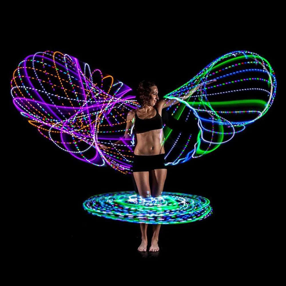 LED Colorful Fitness Circle Performing Arts