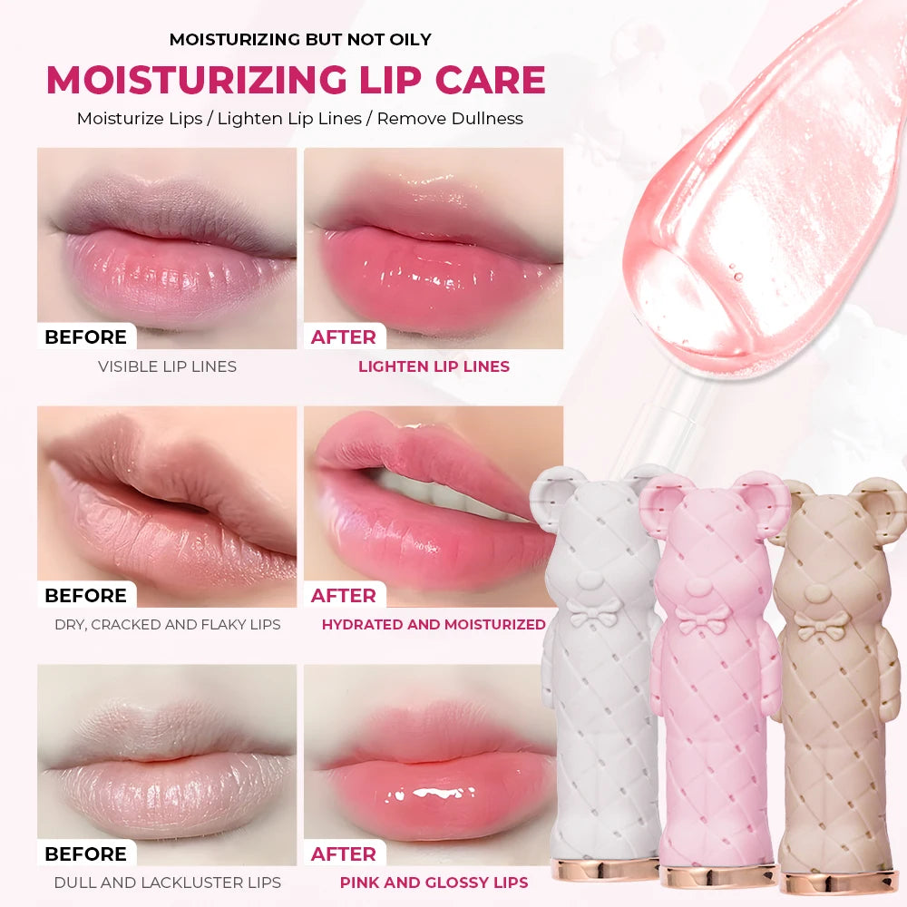 Beauty Glazed Bear Moisturizing Lipstick Colored Lip Balm