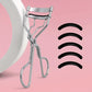 1 portable eyelash curler with 5 silicone pads