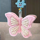 Hanging Coral Fleece Butterfly