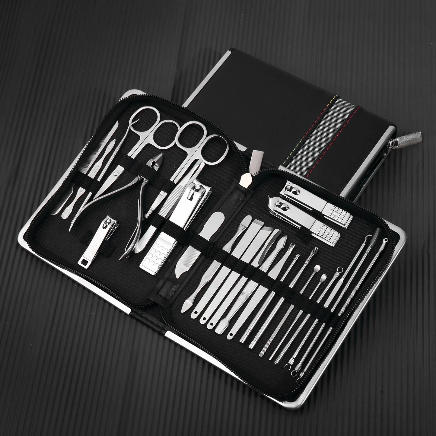 New Rose Gold& Black Nail Scissors Set Nail Clippers