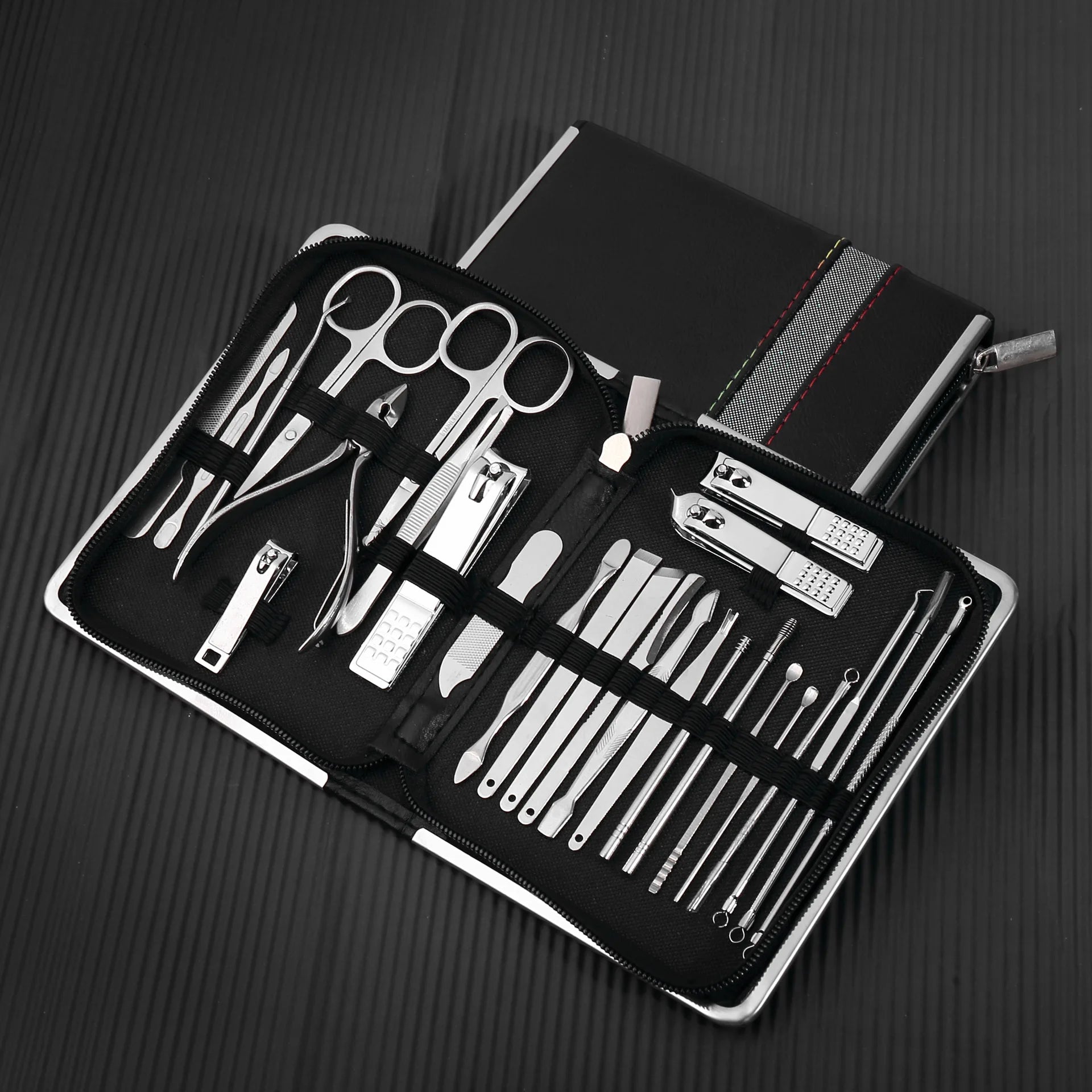 New Rose Gold& Black Nail Scissors Set Nail Clippers