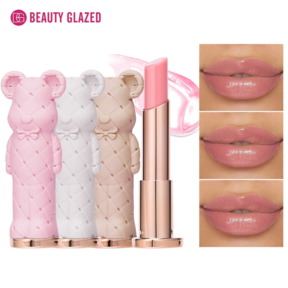 Beauty Glazed Bear Moisturizing Lipstick Colored Lip Balm
