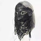 Beauty Mysterious Full Face Black Lace Veil Mask Holiday