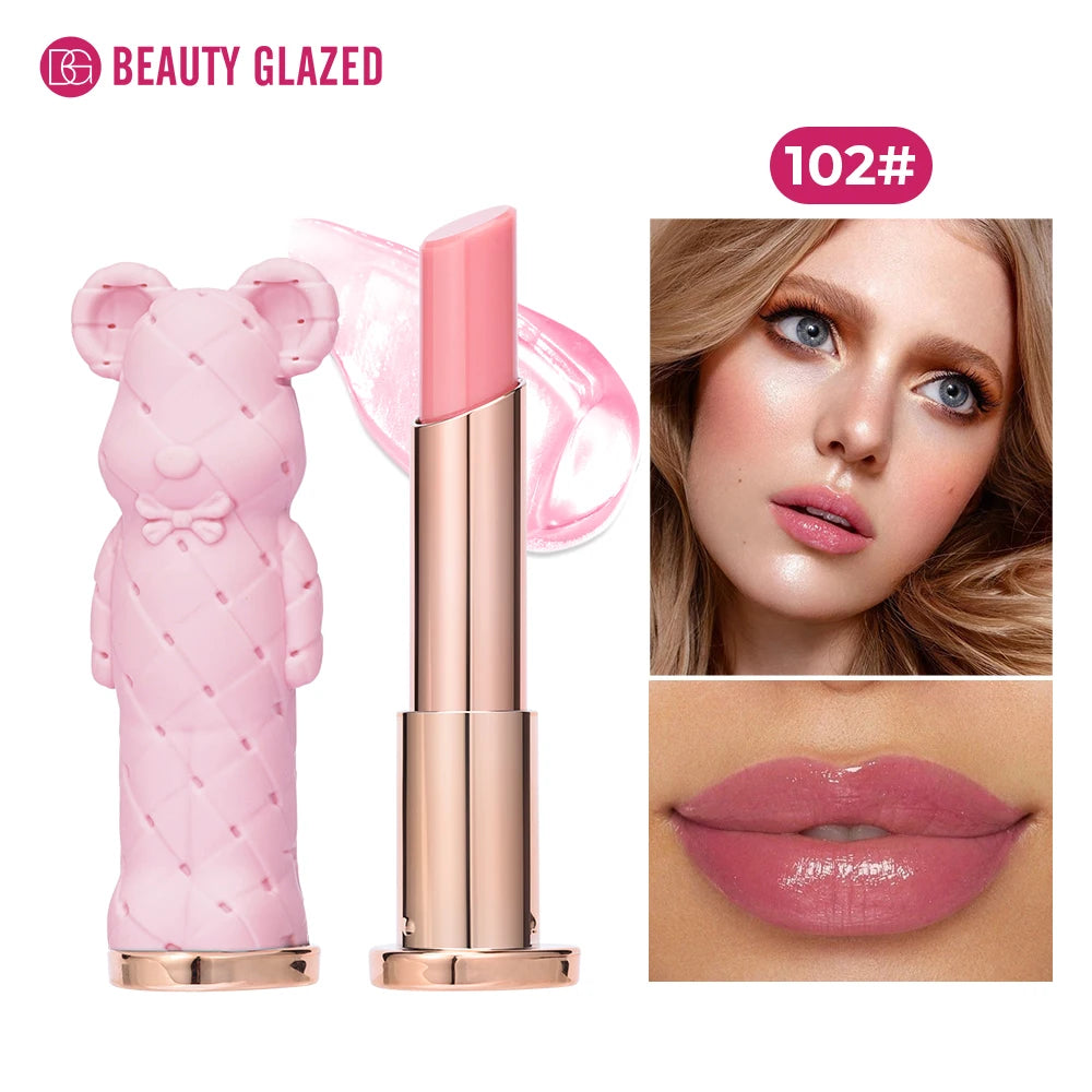 Beauty Glazed Bear Moisturizing Lipstick Colored Lip Balm