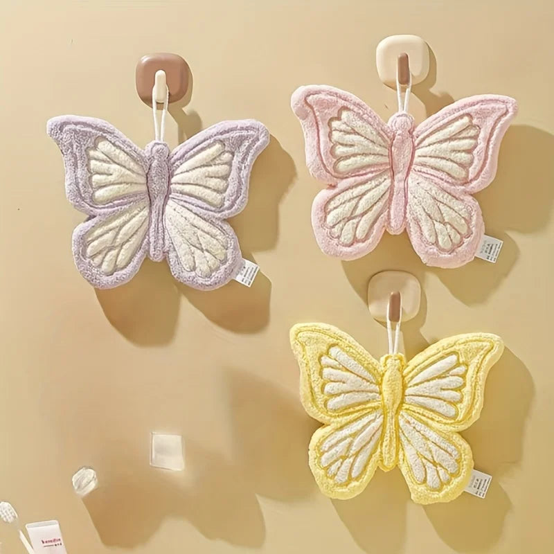 Hanging Coral Fleece Butterfly