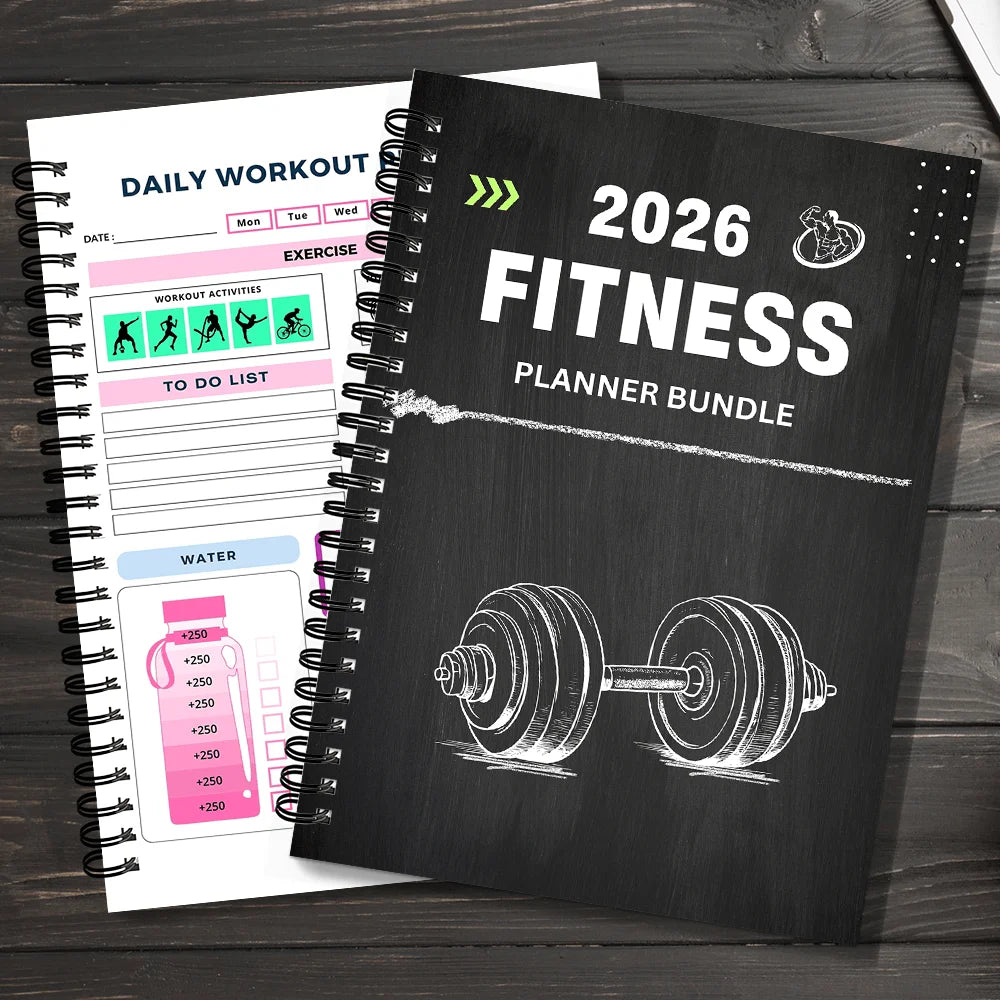 1PC Fitness Planner Bundle-Fitness Journal Workout Log