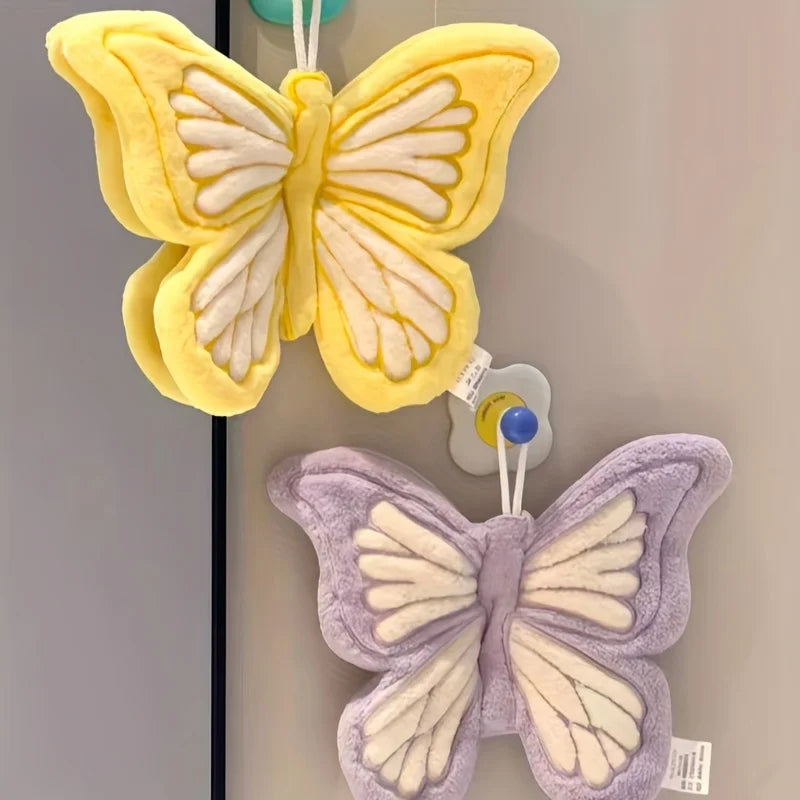 Hanging Coral Fleece Butterfly