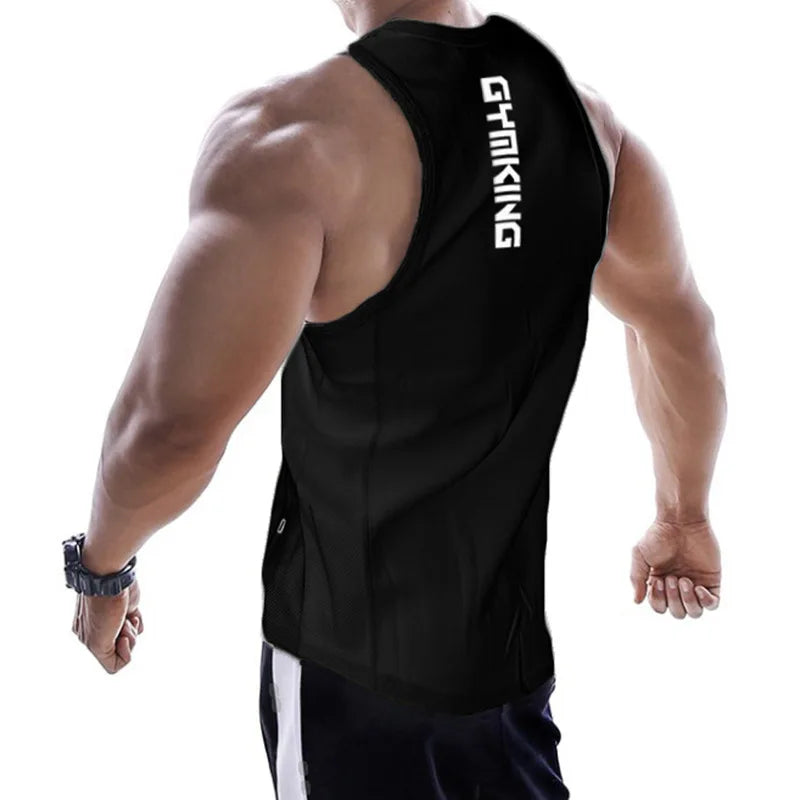 Fitness Clothing Men Muscle Shirt Cotton Men