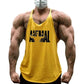 Men's Fitness Stringer Vest Cotton Y-Back Workout Tank