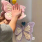 Hanging Coral Fleece Butterfly