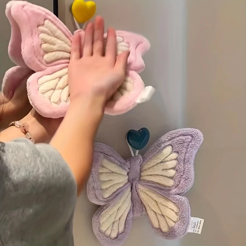 Hanging Coral Fleece Butterfly