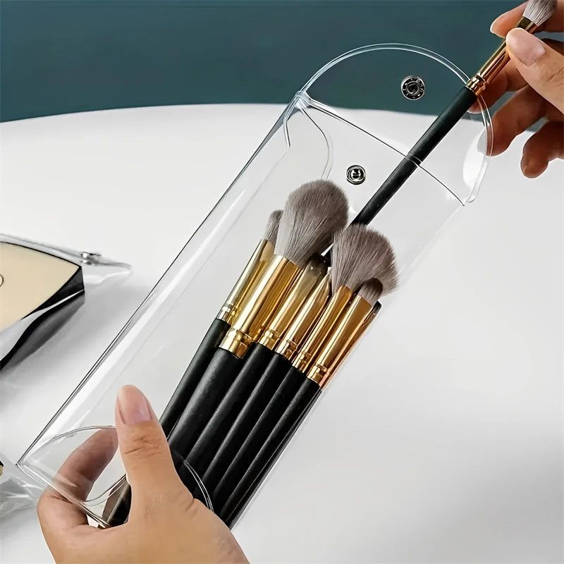 Transparent Cosmetic Bag Portable for Makeup Brushes